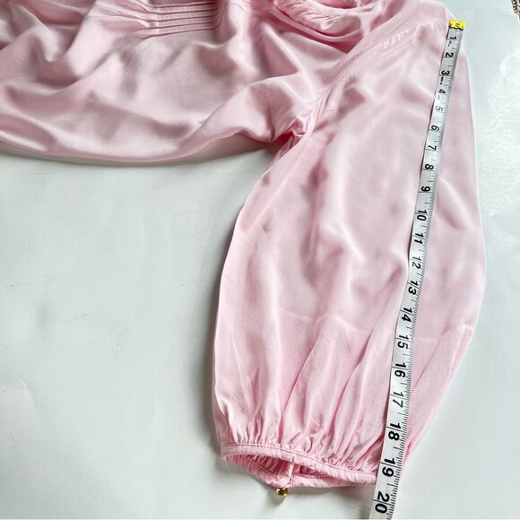 Talbots Pintuck Three Quarter Sleeve Pink Lightweight Tunic Blouse Size XL - Picture 10 of 12